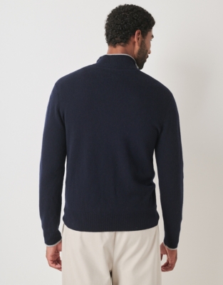 Men's Merino Wool Half Zip Sweater