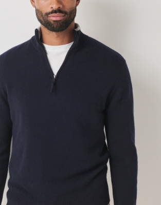 Men's Merino Wool Half Zip Sweater