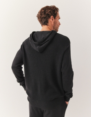 Men's Organic Cotton And Cashmere Waffle Hoodie