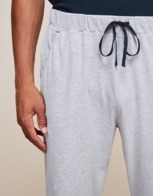 White company pyjama online bottoms