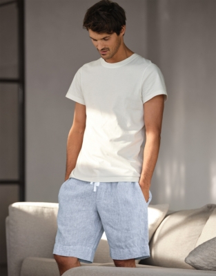 White company short pyjamas hot sale