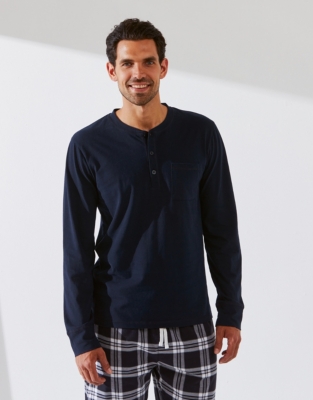 Men's Pocket Henley Nightwear The White Company UK