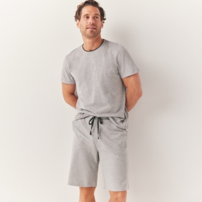 Men's Rib Trim Pyjama Shorts