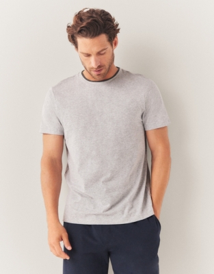 Men's Rib Trim Pyjama Top