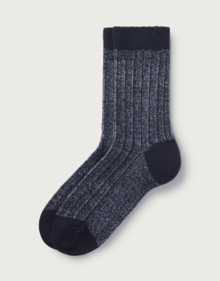 Men’s Ribbed Boot Sock | Accessories Sale | The White Company UK