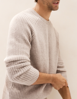 Men's Ribbed Cashmere Jumper