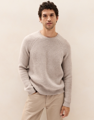 Men's Ribbed Cashmere Jumper