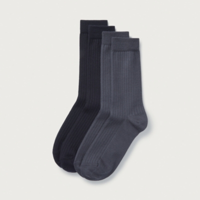 Men’s Ribbed Essential Socks – Set of 2