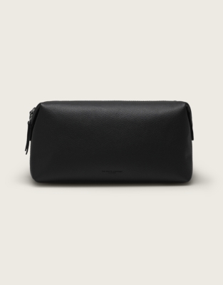 Men's Saffiano Leather Large Wash Bag
