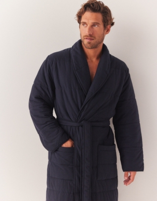 White company store mens dressing gown