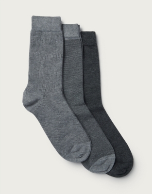 Men's Socks - Set of 3 | Accessories Sale | The White Company UK