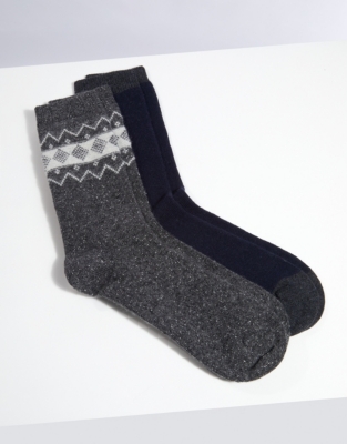 Men’s Socks Gift Box Set of 2 Nightwear & Robes Sale The White