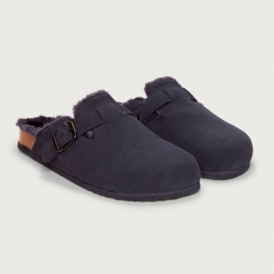 Men's Suede Corkbed Mule Slippers