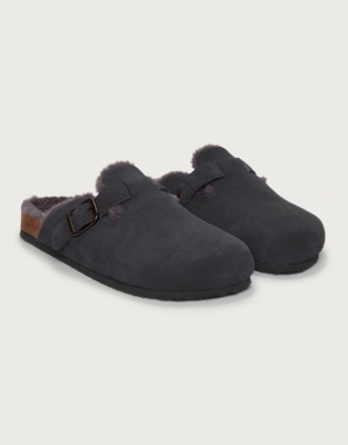 Men's Suede Corkbed Mule Slippers