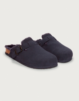 Men's Suede Corkbed Mule Slippers