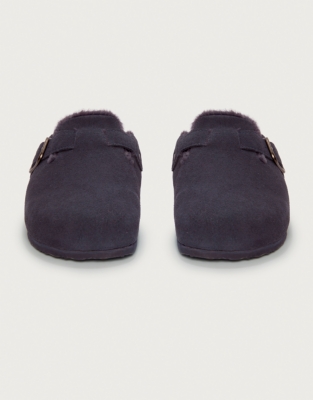 Men's Suede Corkbed Mule Slippers