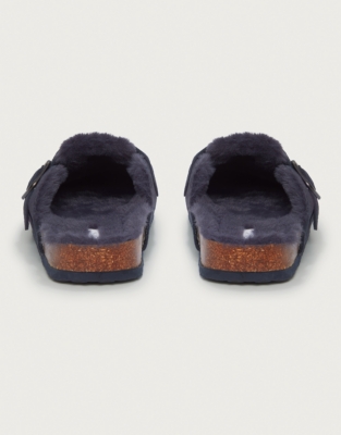 Men's Suede Corkbed Mule Slippers