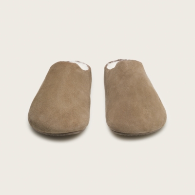 Men's Suede Minimal Corkbed Mule Slippers