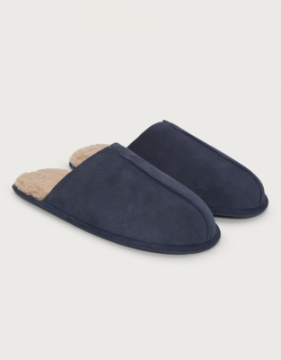 Men s Suede Mule Slippers View All Menswear The White Company US