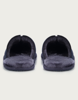 Men’s Suede Mule Slippers Nightwear & Robes Sale The White Company UK