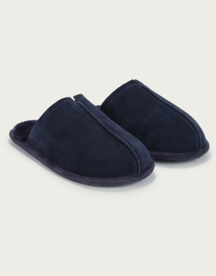 Men’s Suede Mule Slippers | Nightwear & Robes Sale | The White Company UK