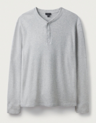 Men’s Waffle Henley Top Menswear The White Company US