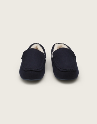 Men's Wool Blend Moccasin Slipper