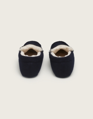 Men's Wool Blend Moccasin Slipper