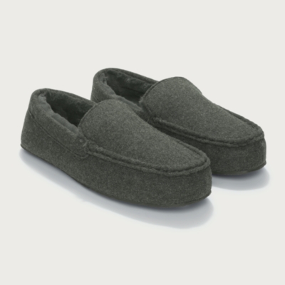 Men's Wool Blend Moccasin Slippers