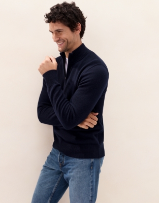 Men's Wool Half-Zip Jumper