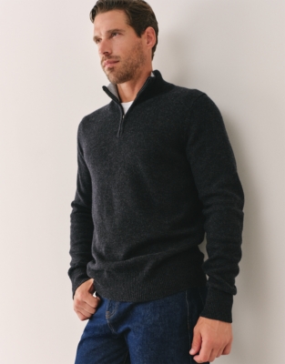 Men’s Wool Half Zip Sweater