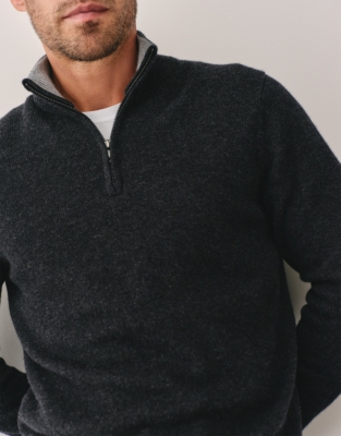 Men’s Wool Half Zip Sweater