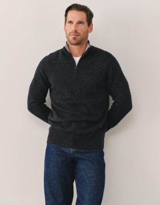Men’s Wool Half Zip Sweater