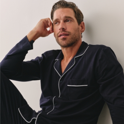 Mens Jersey Classic Pyjama Set