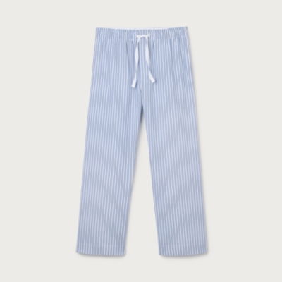 Mens Organic Cotton Poplin Stripe Pull On