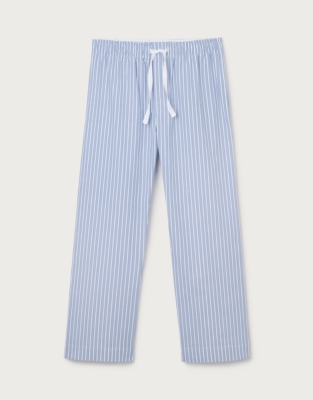 Mens Organic Cotton Poplin Stripe Pull On