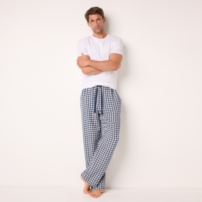 Mens Organic Double Cotton Gingham Pull On