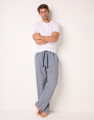 Mens Organic Double Cotton Gingham Pull On