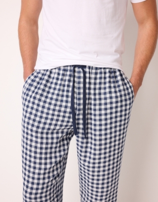 Mens Organic Double Cotton Gingham Pull On