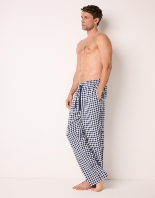 Mens Organic Double Cotton Gingham Pull On
