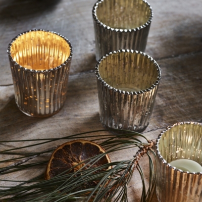 Mercury Candle Holders Set of 4 Home & Bath The White Company US