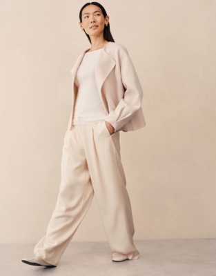 Merino Double Layer Sheer Knitted Top