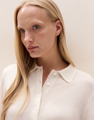Merino Polo-Collar Jumper