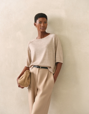 Merino Wool Knitted T-shirt