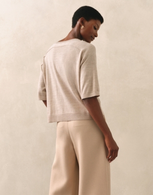 Merino Wool Knitted T-shirt