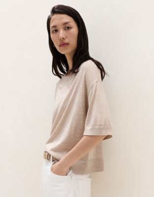 Merino Wool Knitted T-shirt