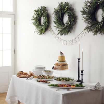 Merry Christmas Gold Metal Garland Christmas The White Company US