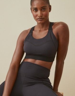 Mesh Back Support Bra Loungewear The White Company Uk