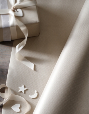 Metallic Champagne Wrapping Paper – 10m