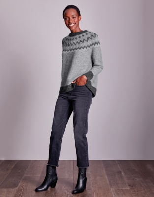 Metallic fair clearance isle sweater